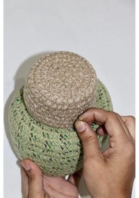 Coș de jucării pentru copii verde din material textil ø 25x36 cm Big Tree – Lorena Canals