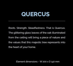 Element decorativ suspendat design frunze care cad din tavan QUERCUS