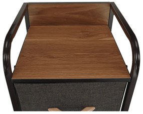 Comodă cu sertare din material textil HAZEL TIP 1,maro, L