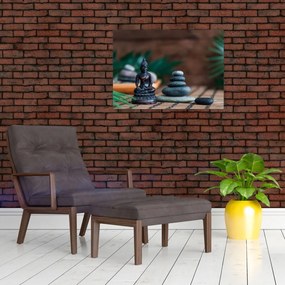 Tablou pe sticlă - Echilibru (70x50 cm)