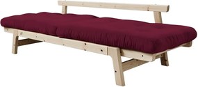 Canapea variabilă Karup Design Step Natural/Light Bordeaux