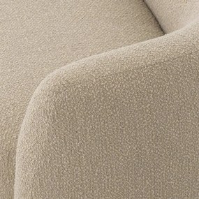 Canapea curbata design LUX Blaine, boucle sand