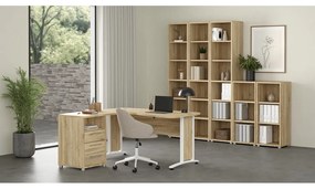 Bibliotecă modulară cu aspect de lemn de stejar 89x189 cm Prima – Tvilum