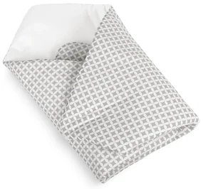 Pernuță înfășat copii Bellatex Cosmos pătrate gri,75 x 75 cm