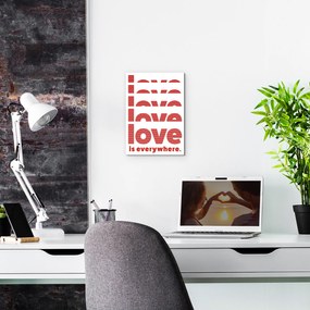 DUBLEZ | Tablou modern cu inscripția - Love is everywhere