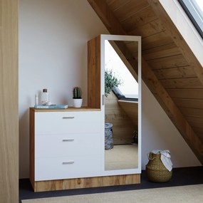 Set mobilier pentru hol Cicci (Pin atlantic + Alb). 1072753