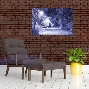 Tablou - Noaptea magică de iarnă (90x60 cm)