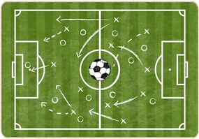 vidaXL Covor copii verde teren fotbal 160x230cm lavabil