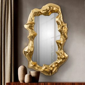 Oglinda de perete cu rama aurie Tatum 95x151cm
