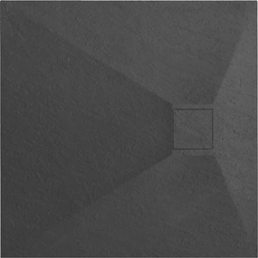 Cada de dus Magnum 90x90 cm negru