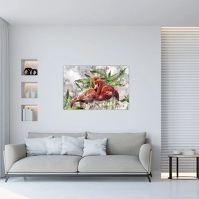 Tablou - Flamingo (90x60 cm)