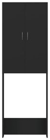 Dulap masina de spalat, negru, 64x25,5x190 cm Negru
