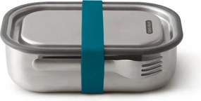 Cutie pentru pranz Black+Blum BAM-SS-L005, 1 l, Dreptunghiulara, Potrivita pentru cuptor, Fara BPA, Otel inoxidabil, Inox/Albastru