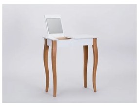 Măsuță de toaletă cu oglindă Ragaba Dressing Table, lungime 65 cm, albă