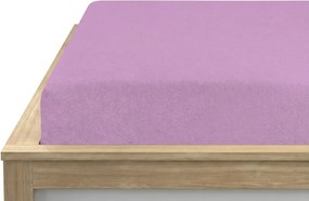 Cearsaf froté PREMIUM roz-mov 160x200 cm