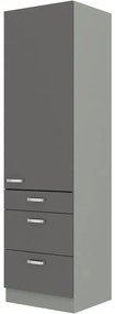 Dulap de bucătărie pentru alimente Gonir 60 DKS 210 3S 1F (gri + gri). 1032723