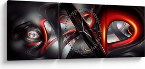 Tablou abstracție (cu ceas) (90x30 cm)