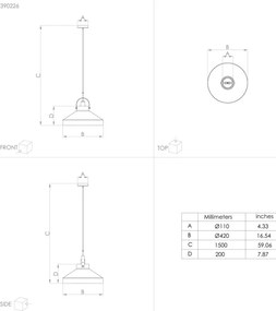 Lustră pe cablu Eglo 390226 ESTEPONA 1xE27/40W/230V gri