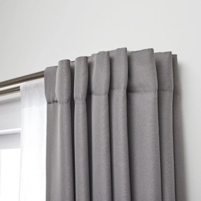 Galerie dubla extensibila perdea/draperie TWILIGHT - Nichel Mat 121.9-233.5 cm