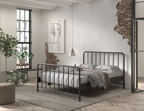 Pat copii BRONXX 160 X 200 CM NEGRU