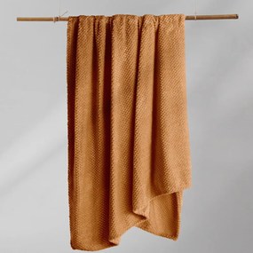 Pătură din microfibră DecoKing Henry, 220 x 240 cm, portocaliu închis