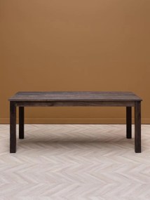 Masă de dining din lemn de mango, cu blat patinat și picioare masive, natur, finisaj mat, 190×90×76 cm, „Sora"