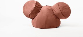 Fotoliu sac catifelat pentru copii The Brooklyn Kids Ears, roșu