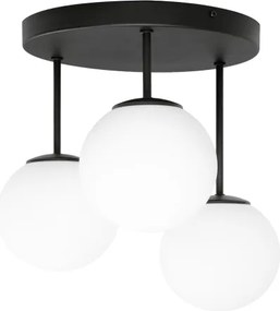 Lustră aplicată MOONLIGHT, 3 x E27, 15 W, 230 V, neagră