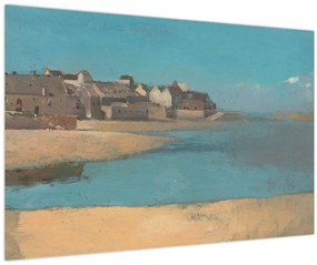 Tablou - Odilon Redon, Village by the Sea in Brittany, reproducere (90x60 cm)