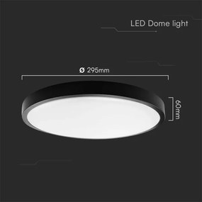 Plafonieră LED pentru baie LED/36W/230V 6500K IP44 negru