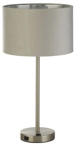 Veioza/Lampa de masa design modern Finn, nickel, gri