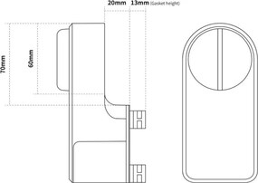 Immax NEO 07815L - Încuietoare inteligentă pentru ușă cu tastatură, alimentare 4xAA + 2xAA
