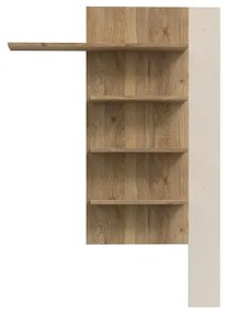 Poliță de perete INAR, stejar/bej