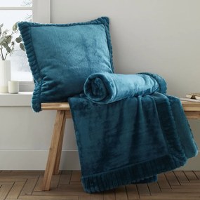 Pernă decorativă 55x55 cm Velvet and Faux Fur – Catherine Lansfield