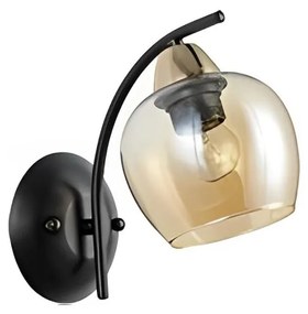Lampă de perete MERRA 1xE27/40W/230V negru/bej