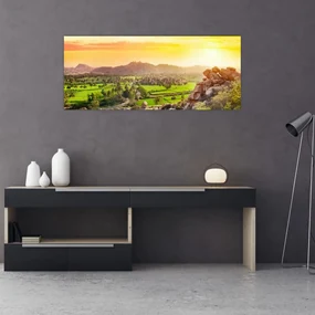 Tablou cu valea Hampi în India (120x50 cm), în 40 de alte dimensiuni noi