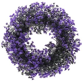 Coroniță artificială Buxus, violet