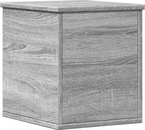 vidaXL Cutie de depozitare, gri sonoma, 30x35x35 cm, lemn prelucrat