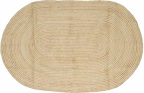 vidaXL Covor Natural și Alb 152 x 245 cm Iută