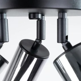 Spot Sollux SL.1369 WINX 3xGU10/10W/230V negru/crom