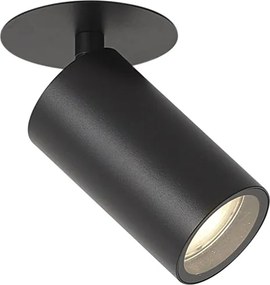 Spot încastrat modern negru GU10 50mm IP44 - Chels