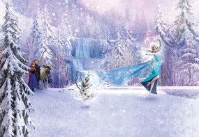 Fototapet Frozen  Elsa si Olaf dansand
