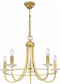 Kolarz 330.85.8C - Candelabru cristal IMPERIAL 5xE14/60W/230V auriu