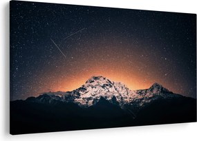 Tablou cu cerul nocturn și munți (90x60 cm)
