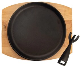 Tigaie tip grill cu mâner reglabil din fontă ø 22 cm LITINA – Orion