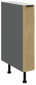 Dulap inferior de bucătărie Carminia 15 D CARGO BB (stejar cremona + antracit). 1127926