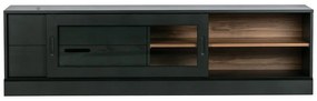Comodă TV neagră din lemn de pin 180x50 cm James – WOOOD