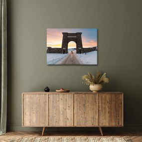 Tablou cu poarta, Yellowstone (70x50 cm)