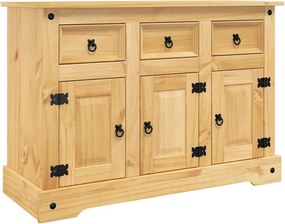 vidaXL Bufet „Corona” maro 112x44x78 cm lemn masiv de pin mexican