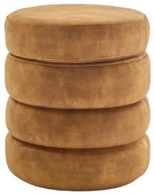 Bancheta cu spatiu de depozitare, Catifea Galben-Mustar, VOQUE 50cm A-46693 VC